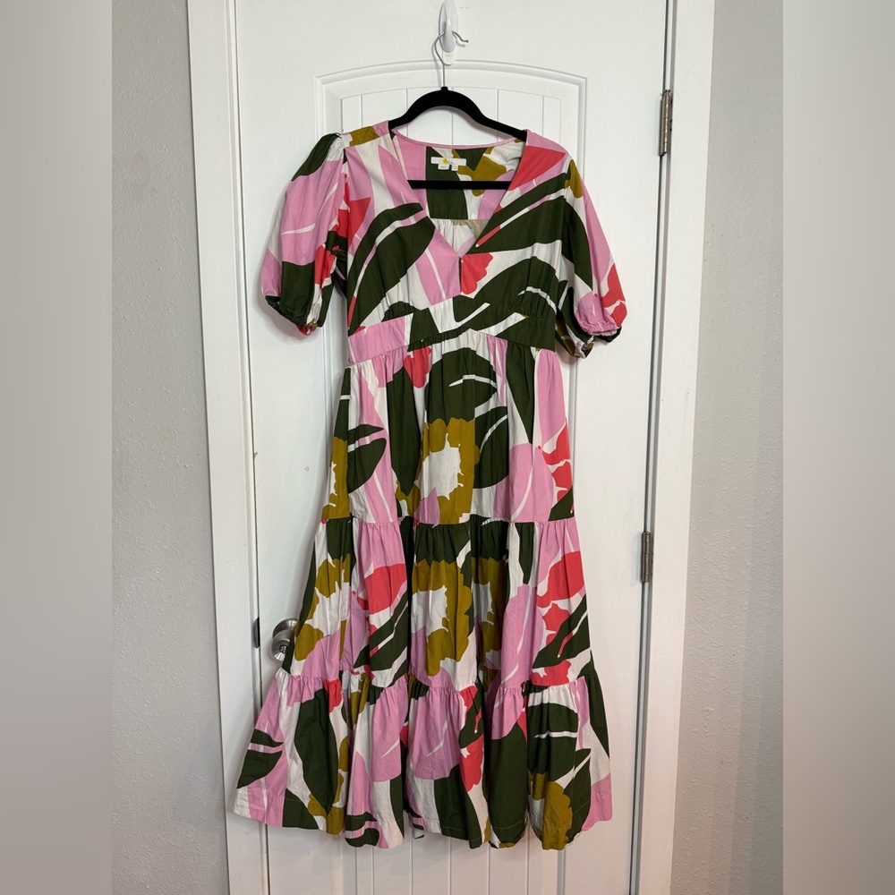 Boden Tropical Floral Maxi size 10